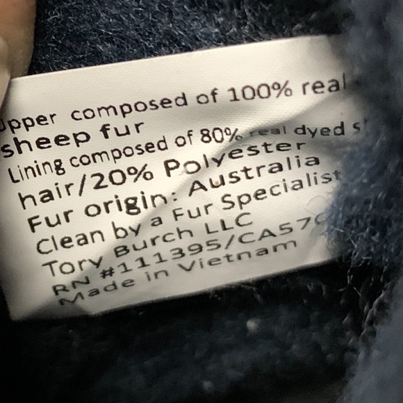 Very Rare Tory Burch Courtney Shearling Leather - Picture 10 of 11